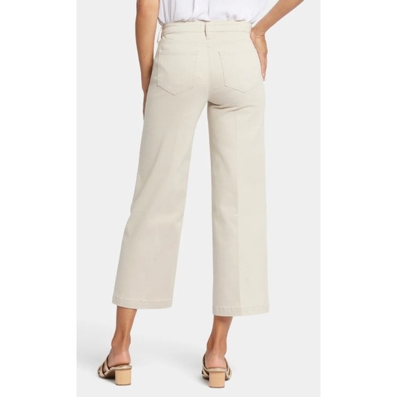 NYDJ Womens Teresa Wide Leg Ankle Jeans Size 10 Cream Lift Tuck‎ Technology - Picture 3 of 10